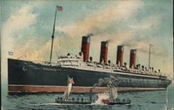 RMS Mauretania, Hudson-Fulton Celebration Postcard