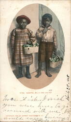 Bashful Billy and Sister Postcard