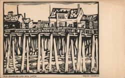 Old Wharves and Sail Lofts Postcard