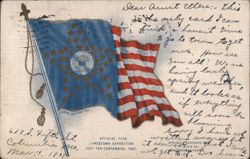 Jamestown Exposition Official Flag Postcard