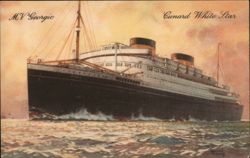 MV Georgic, Britain's Largest Motor Vessel Postcard