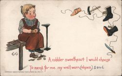 A Cobbler Sweetheart Postcard