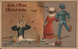 Gee, I Wish I Had A Girl Postcard