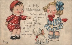 To My Valentine Who's Afraid of Your Dog? Postcard