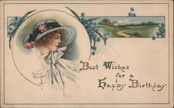 Best Wishes for a Happy Birthday Postcard