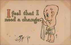 I Feel That I Need a Change Postcard