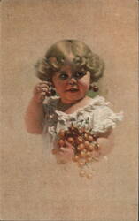 Child with Cherries Postcard