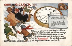 One O'Clock - Rockford Watches Postcard