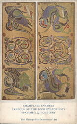 Champlevé Enamels, Symbols of the Four Evangelists Postcard