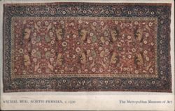 Animal Rug, North Persian, c. 1530 Postcard