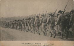 13th Regiment U.S. Marines at Quantico, VA After Drill Postcard