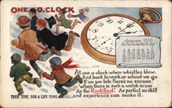 Rockford Watch Advertisement, One O'Clock Postcard