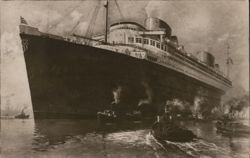 SS Bremen, Turbine Steamship Postcard