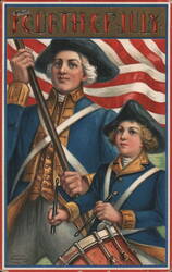 Fourth of July - Patriotic Drummer Boy Postcard