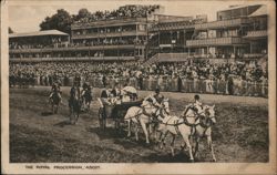 The Royal Procession, Ascot Postcard