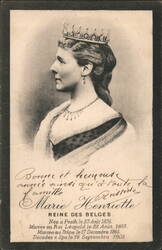 Marie Henriette, Queen of the Belgians Postcard