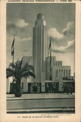 Palais de la Section Métropolitaine, 1931 Paris Colonial Exposition Postcard