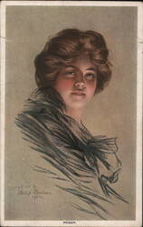 Peggy, Portrait of a Young Woman Postcard