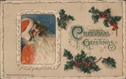 Santa Claus Christmas Greetings Postcard