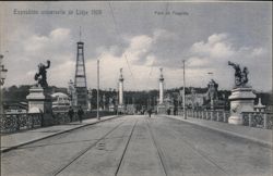 Pont de Fragnée, Liège 1905 Exposition Universelle Postcard