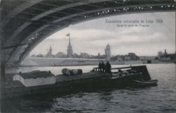 Exposition Universelle de Liège 1905. Sous le pont de Fragnée Postcard