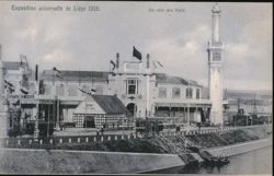 Liège 1905 World's Fair: Corner of the Halls Postcard