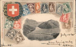 Lugano, Switzerland Postcard