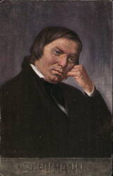 Robert Schumann Postcard