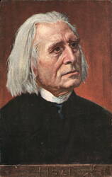 Franz Liszt, Hungarian Composer Postcard