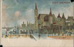 Le Steen, Antwerp Postcard