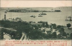 Battery Park and New York Harbor Postcard