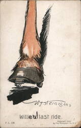 Willard's Last Ride - Horse Hoof Postcard