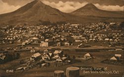 General View of San Luis Obispo, CA Postcard