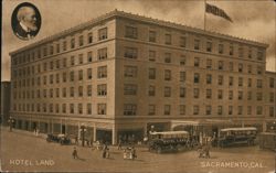 Hotel Land, Sacramento, California Postcard