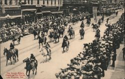 The Rough Riders, Fiesta de Los Flores, Los Angeles Postcard