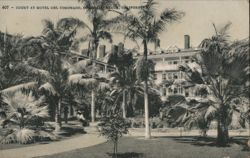 Court at Hotel del Coronado, Coronado Beach Postcard