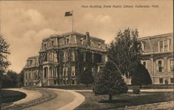 Main Building State Public School, Coldwater, Mich. Postcard