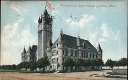 $500,000.00 Court House, Spokane, Wash. Postcard