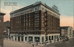 Hotel Burlington, Burlington, IA Postcard