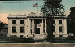 Public Library, Clinton, Iowa Postcard