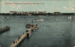 Hotel Royal Poinciana and Lake Worth, Palm Beach, FL Postcard