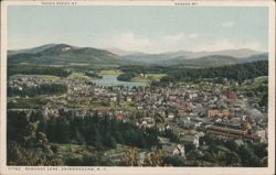 Saranac Lake, Adirondacks, Roger Brook Mt., Ragged Mt. Postcard