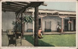 The Placita, El Ortiz Hotel, Lamy, New Mexico Postcard