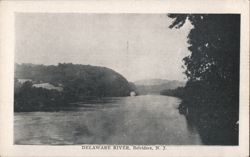 Delaware River, Belvidere, NJ Postcard