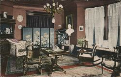 Drawing Room in Home of William J. Bryan Postcard