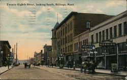 Twenty-Eighth Street, Billings, MT Postcard