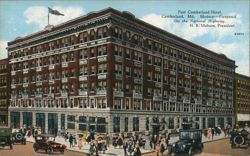 Fort Cumberland Hotel, Cumberland, MD Postcard