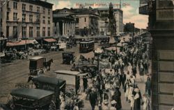 Main Street Market, Dayton, Ohio Postcard