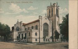 Grace M. E. Church, Zanesville, Ohio Postcard