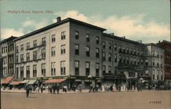 Phillip's Hotel, Dayton, OH Postcard